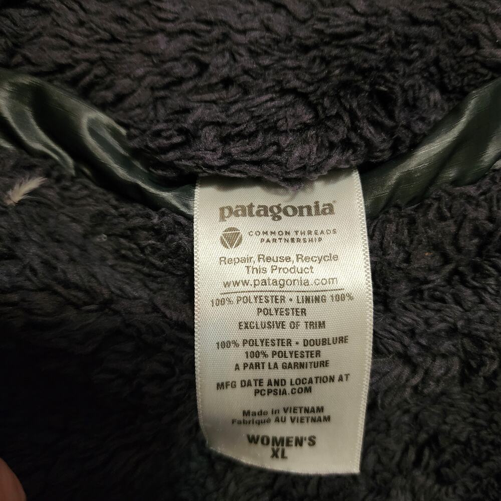 Patagonia Fleece Vest dark blue-purple women's size XL 2481 - Picture 3 of 6